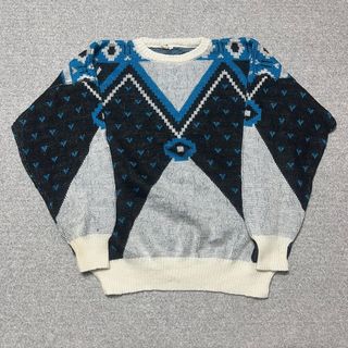 Maglione vintage fantasia geometrica