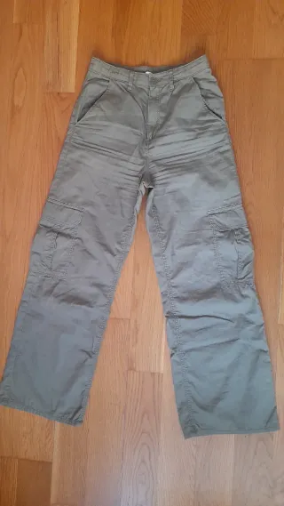 Pantalones cargo anchos niña. Talla 12-13