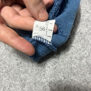 Maglione vintage blu e verde acqua