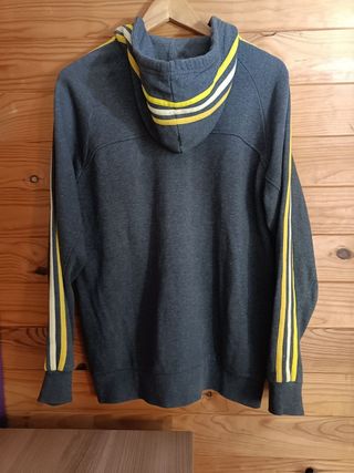 Sudadera Adidas Color Gris y Amarillo Talla M