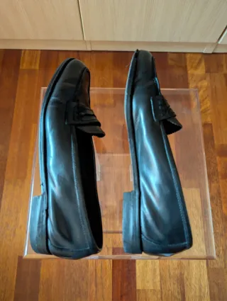 Mocasines de piel negros