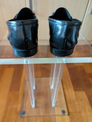 Mocasines de piel negros