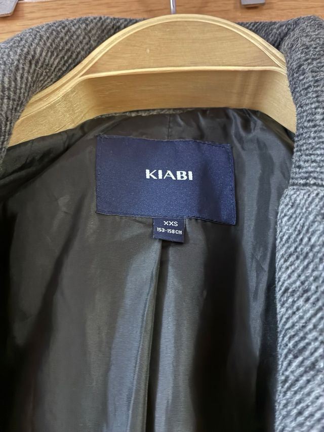 Abrigo gris 3/4 Kiabi