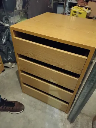 Cajonera de madera 52x 55x72