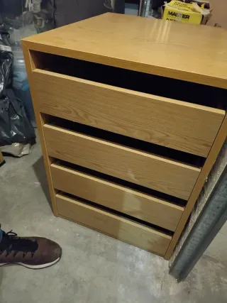 Cajonera de madera 52x 55x72