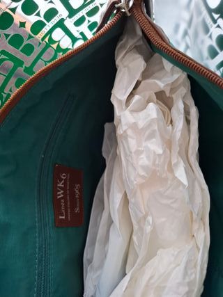 Borsa Benetton Trasparente Verde Nuova