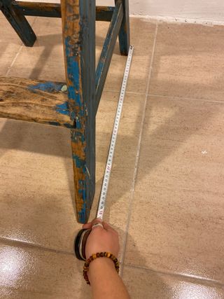 Escalera Antigua Madera Azul