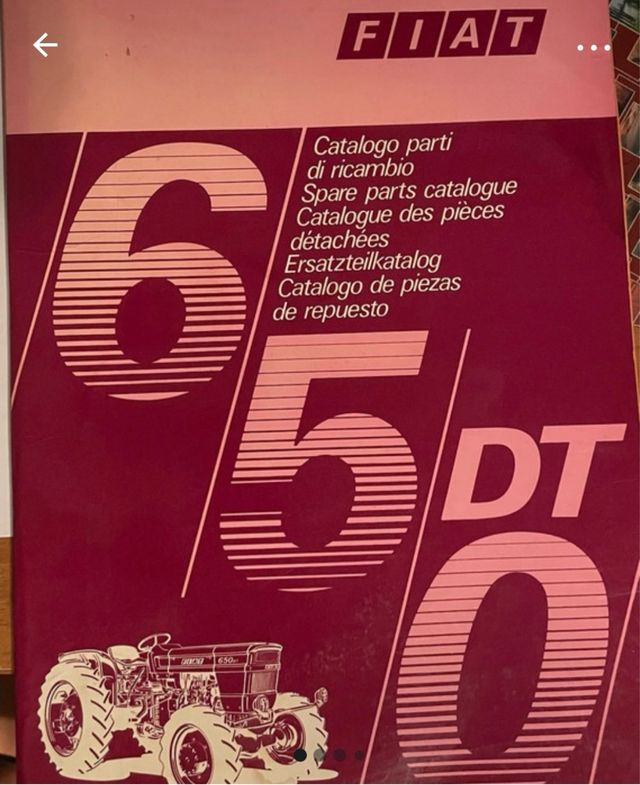 Cataloghi ricambi trattori Fiat 350