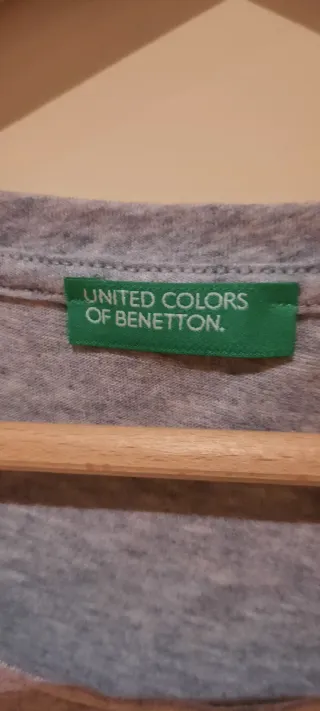 T-shirt Benetton Cinza #I'M COLOR