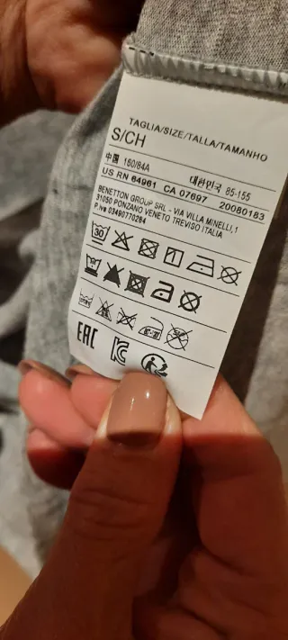 T-shirt Benetton Cinza #I'M COLOR