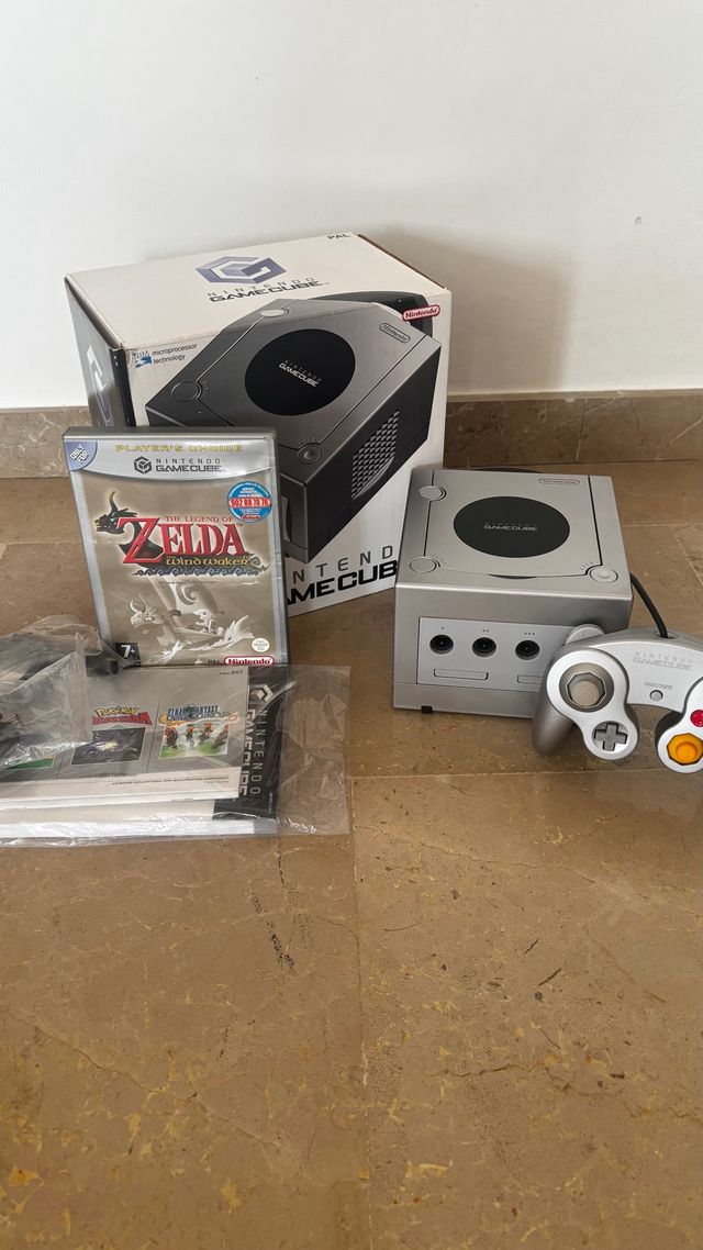 Nintendo GameCube + Caixa + Jogo Zelda