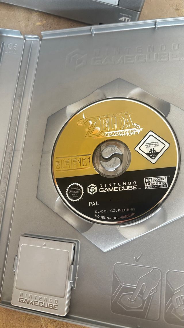 Nintendo GameCube + Caixa + Jogo Zelda
