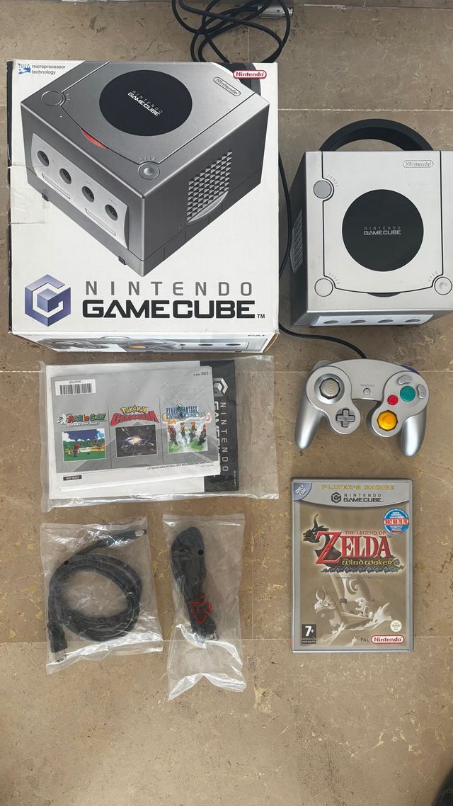 Nintendo GameCube + Caixa + Jogo Zelda
