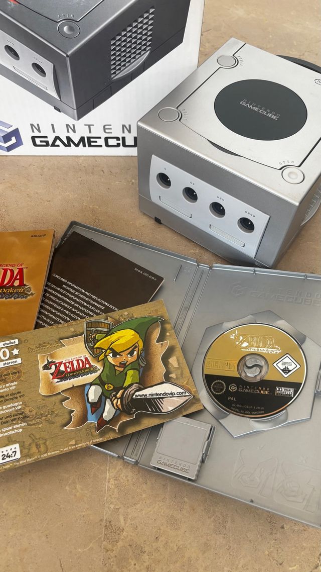 Nintendo GameCube + Caixa + Jogo Zelda