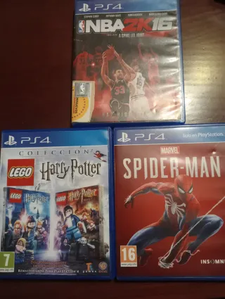 Juegos PS4: NBA 2K16, LEGO Harry Potter, Spider-Ma