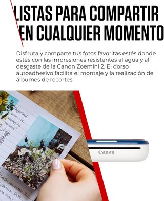 Canon Zoemini 2 Kit de Impresión – Impresora Fotog