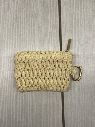 Pochette H&M paglia con moschettone