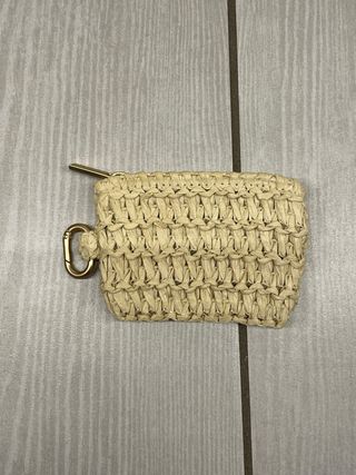 Pochette H&M paglia con moschettone