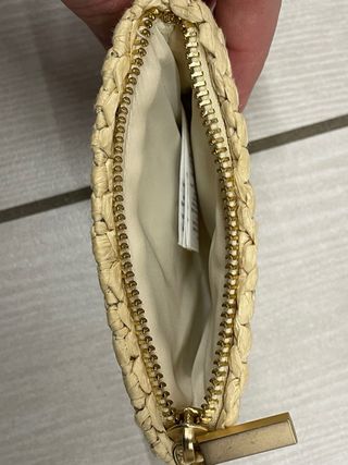 Pochette H&M paglia con moschettone