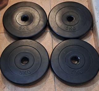 PESAS 4 DISCOS DE 5KG DE 28MM