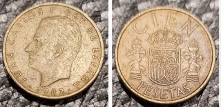 Moneda 100 Pesetas Juan Carlos I 1982