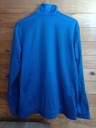 Sudadera Adidas Color Azul y Verde Talla L.