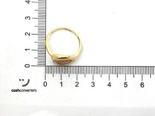 anillo oro 18k con piedra con circonita