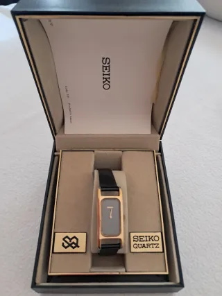 Orologio Seiko Donna Tank Oro Nero