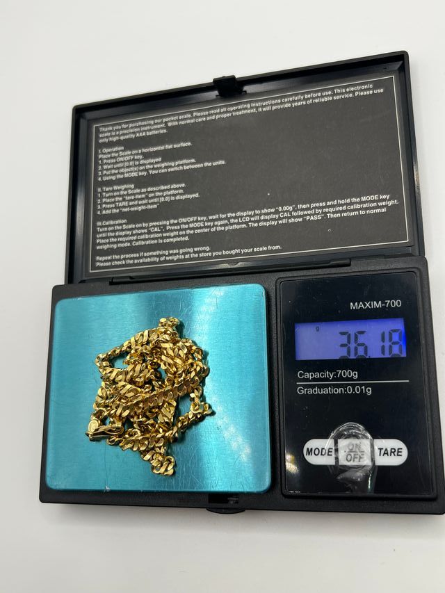 Cadena Oro 18k Barbada 36.18 gr.