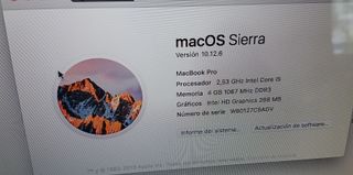 MacBook Pro macOS Sierra 10.12.6