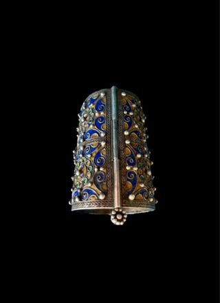 Brazalete de plata esmaltado beréber (amazigh)