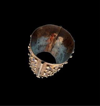 Brazalete de plata esmaltado beréber (amazigh)