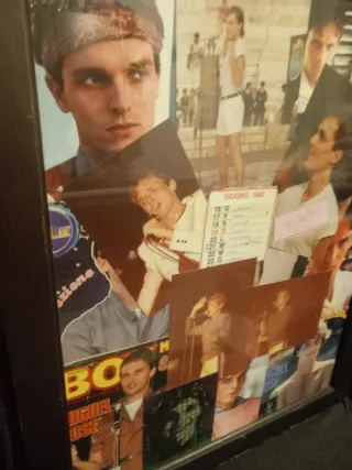 Quadro Collage Miguel Bosé 1983