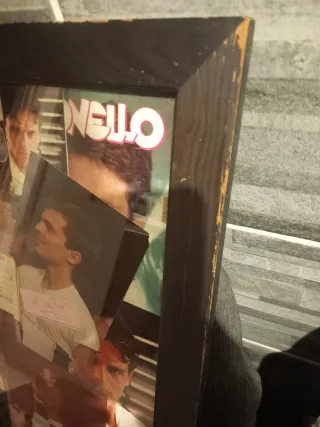 Quadro Collage Miguel Bosé 1983