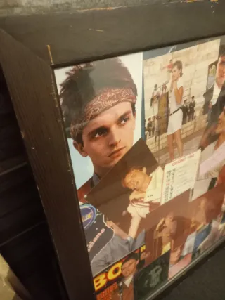 Quadro Collage Miguel Bosé 1983