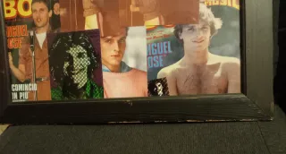 Quadro Collage Miguel Bosé 1983