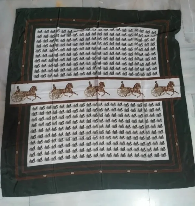 Pañuelo cuadrado vintage caballos