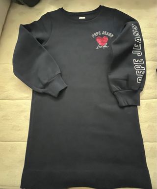 Vestido Pepe Jeans Azul -Interior forro polar