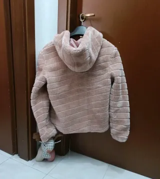 Pellicciotto donna rosa antico