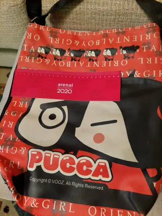 Bolso Pucca Original Rojo y Negro