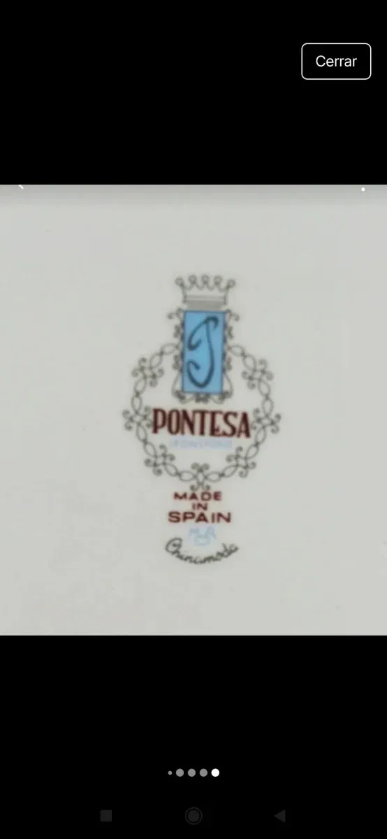 Lote 7 Platos Colección Pontesa Coches Antiguos