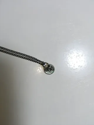 Colgante Muñeca Multicolor y Plateado