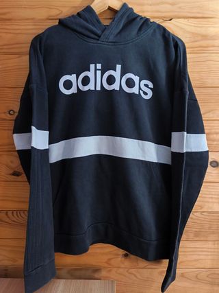 Sudadera Adidas Color Negro y Blanco Talla S.