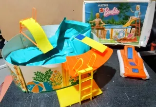 BARBIE PISCINA POOL PARTY MATTEL VINTAGE 1973