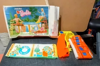 BARBIE PISCINA POOL PARTY MATTEL VINTAGE 1973