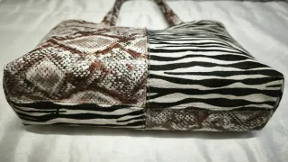 Bolso piel auténtica Animal Print