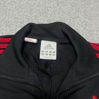 Giacca Adidas zip nera, rossa e bianca