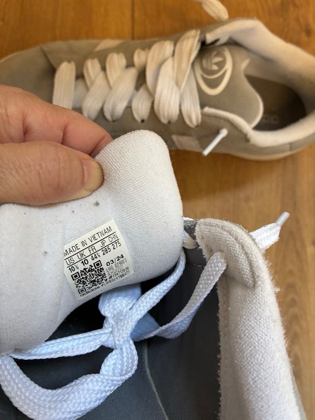 Zapatillas Adidas Campus Talla 44 Gris