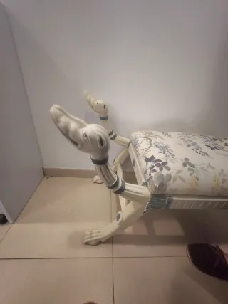 Banco pie de cama floral