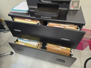 2 Cassettiera Archiviatrice Nera